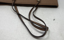 Load image into Gallery viewer, Michael Kors Womens Brown Saffiano Leather Double Handle Jet Set Travel Tote Bag