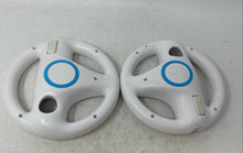 Load image into Gallery viewer, Nintendo Wii Model RVL-024 White Racing Steering Wheel Untested Lot Of 2 Pcs