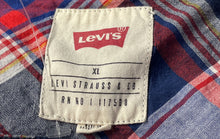 Load image into Gallery viewer, Levi's Mens Multicolor Plaid Cotton Short Sleeve Button-Up Shirt Size XL