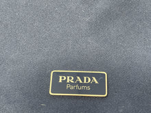 Load image into Gallery viewer, Prada Parfums Womens Blue Zippered Travel Pouch Cosmetic Toiletry Case Stained