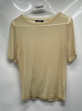 Load image into Gallery viewer, Zara Womens Yellow Short Sleeve Round Neck Pullover T-Shirt Size Large