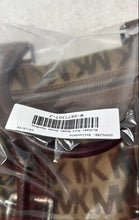 Load image into Gallery viewer, Michael Kors Womens Brown Monogram Double Handle Zipper Satchel Handbag