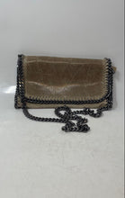 Load image into Gallery viewer, Borse In Pelle Womens Khaki Color Genuine Leather Chain Strap Shoulder Bag
