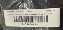 Load image into Gallery viewer, Authentic Brooks Brothers Mens Gray Striped Wool 2-Button Blazer Size EUR 43