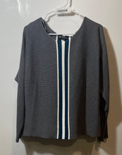 Load image into Gallery viewer, INC International Concepts Womens Multicolor Striped Knit Pullover Sweater Sz L