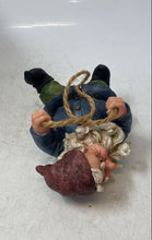 Load image into Gallery viewer, Multicolor Decorative Collectible Garden Gnome Sitting On Swing Figurine
