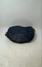 Load image into Gallery viewer, Michael Kors Womens Fulton Dark Blue Pebbled Leather Zip Top Shoulder Handbag
