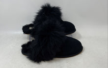 Load image into Gallery viewer, UGG Womens Scuff Sis Black Round Toe Flat Slide Slippers Size 6