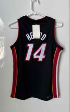 Load image into Gallery viewer, Nike Kids Black Red Miami Heat Tyler Herro #14 Basketball Jersey Size M w/ Tag
