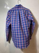 Load image into Gallery viewer, Polo Ralph Lauren Mens Blue Plaid Long Sleeve Classic Fit Button-Up Shirt Size M