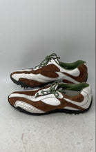 Load image into Gallery viewer, FootJoy Womens 97114 White Brown LoPro Collection Golf Spikes Shoes Size 9M
