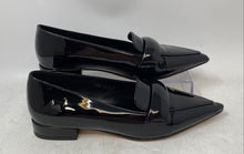 Load image into Gallery viewer, Perisis Womens Black Patent Leather Slip-On Pointed Toe Loafer Shoes Size 7