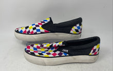 Load image into Gallery viewer, Mudd Mens Multicolor Checkered Slip-On Low Top Sneaker Shoes Size 10