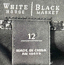 Load image into Gallery viewer, White House Black Market Womens Black & White Speckled Sheath Dress Size 12