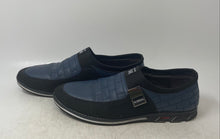 Load image into Gallery viewer, Fashion M Mens Blue Black Low Top Slip-On Casual Loafer Shoes Size 45