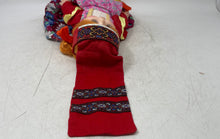Load image into Gallery viewer, Red Headscarf Green Eyes Fashion Doll Collectible With A Colorful Floral Dress