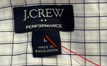 Load image into Gallery viewer, J.Crew Mens White Check Slim Fit Long Sleeve Button-Up Shirt Size Large