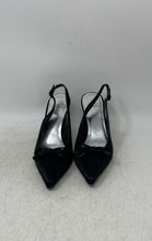 Load image into Gallery viewer, Stuart Weitzman Womens Sofia 50 Black Leather Slingback Heels Size 8 M