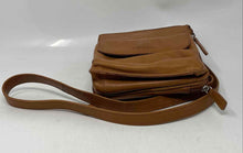 Load image into Gallery viewer, Authentic Fossil Womens Brown Leather Shoulder Crossbody Handbag Stained