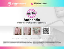 Load image into Gallery viewer, Authentic Christian Dior Womens Pink Long Sleeve Button-Up Shirt Size 10 Stained