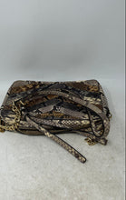 Load image into Gallery viewer, Michael Kors Womens Jet Set Multicolor Chevron Snakeskin Crossbody Bag