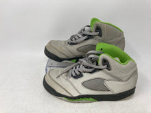 Load image into Gallery viewer, Nike Boys Jordan 5 Retro DQ3735-003 Gray Green Lace-Up Sneaker Shoes Size 2Y