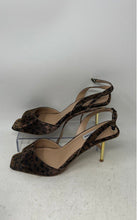 Load image into Gallery viewer, Steve Madden Womens Meshee Brown Black Animal Print Ankle Strap Sandals Sz 9.5M
