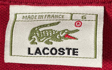 Load image into Gallery viewer, Lacoste Mens Red Cotton Short Sleeve Collared Button Polo Shirt Size 6