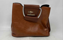 Load image into Gallery viewer, Jingpindaishu Womens Brown Silver Bottom Studs Top Handle Handbag