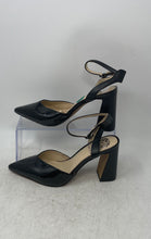 Load image into Gallery viewer, Vince Camuto Womens Ambrei Black Pointed Toe Block Ankle Strap Heels Size 7.5 M
