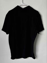 Load image into Gallery viewer, Calvin Klein Mens Black Short Sleeve Button Front Collared Polo Shirt Size M