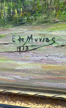 Load image into Gallery viewer, Two Village Huts By Ede Muvias Framed Wall Art Tropical Canvas Oil Painting