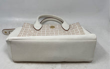 Load image into Gallery viewer, Anne Klein Womens White Brown Inner Pockets Top Handle Satchel Purse