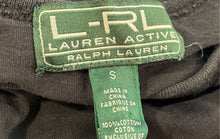 Load image into Gallery viewer, Lauren Ralph Lauren Womens Black Crew Neck Short Sleeve Pullover T-Shirt Size S