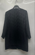 Load image into Gallery viewer, Karl Lagerfeld Womens Black Floral Textured Jacquard Open Front Blazer Size 8