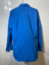 Load image into Gallery viewer, Express Mens Blue 1MX Long Sleeve Collared Formal Dress Shirt Size XL 17-17.5