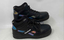 Load image into Gallery viewer, Reebok Womens Work BB4500 Black Leather Lace-Up Sneaker Shoes Size 8.5M