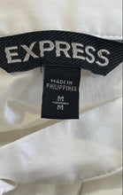 Load image into Gallery viewer, Express Womens White Long Sleeve Button Front Blouse Top Size Medium