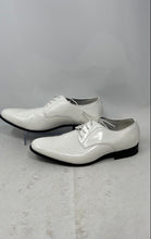 Load image into Gallery viewer, Bruno Marc Mens White Leather Lace-Up Low Top Oxford Dress Shoes Size 13