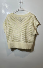 Load image into Gallery viewer, Worthington Womens Yellow Knit Ribbed V-Neck Pullover Vest Sweater Size Large