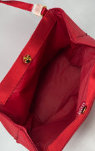 Load image into Gallery viewer, Escada Beaute Womens Red Double Handle Mini Shoulder Tote Purse