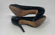 Load image into Gallery viewer, Coach Womens Black Leather Round Toe Slip-On Stiletto Pump Heels Size 6.5B
