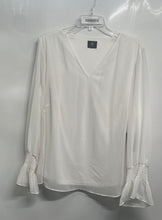 Load image into Gallery viewer, JM Collection Womens White Long Sleeve V-Neck Pullover Tunic Blouse Top Size 2X