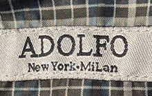 Load image into Gallery viewer, Adolfo Mens Navy Blue Cotton Long Sleeve Notch Lapel Two-Button Blazer Size 40R