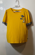 Load image into Gallery viewer, Karl Lagerfeld Womens Yellow Love From Paris Short Sleeve Pullover T-Shirt Sz L