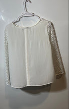 Load image into Gallery viewer, Zara Womens White Long Sleeve Round Neck Blouse Top Size Medium