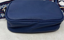 Load image into Gallery viewer, US Polo Assn. Womens Blue Adjustable Strap Top Zipper Crossbody Bag