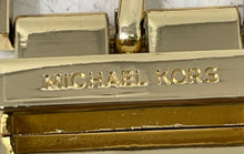 Load image into Gallery viewer, Michael Kors Womens Brown Signature Print Adjustable Buckle Reversible Belt