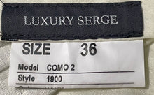 Load image into Gallery viewer, Santorelli Luxury Serge Mens Como 2 Black Straight Leg Dress Pants Size 36