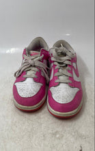 Load image into Gallery viewer, Nike Kids Dunk Low White Pink Low Top Lace-Up Sneaker Shoes Size 3Y